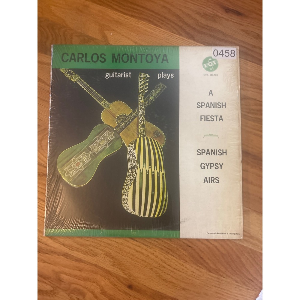Vox‎ Carlos Montoya Spanish Fiesta Gypsy Airs Vinyl LP 12" Black Good Flamenco